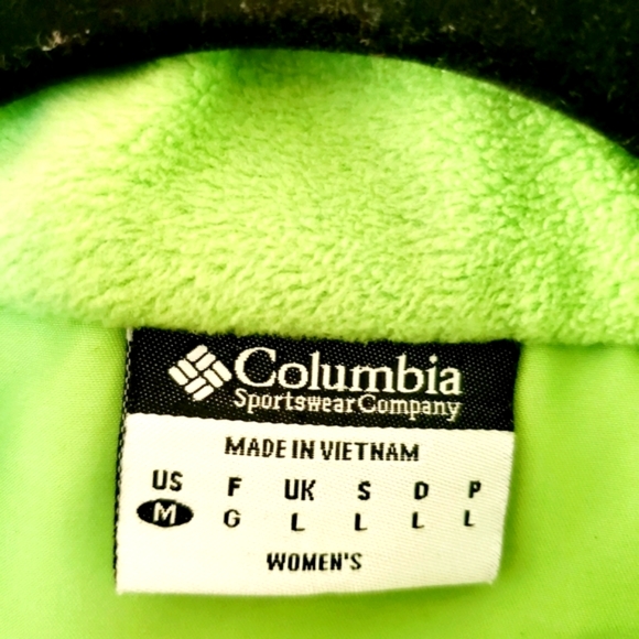 Columbia Bright Green Lightweight Quilted Vest - Picture 3 of 6